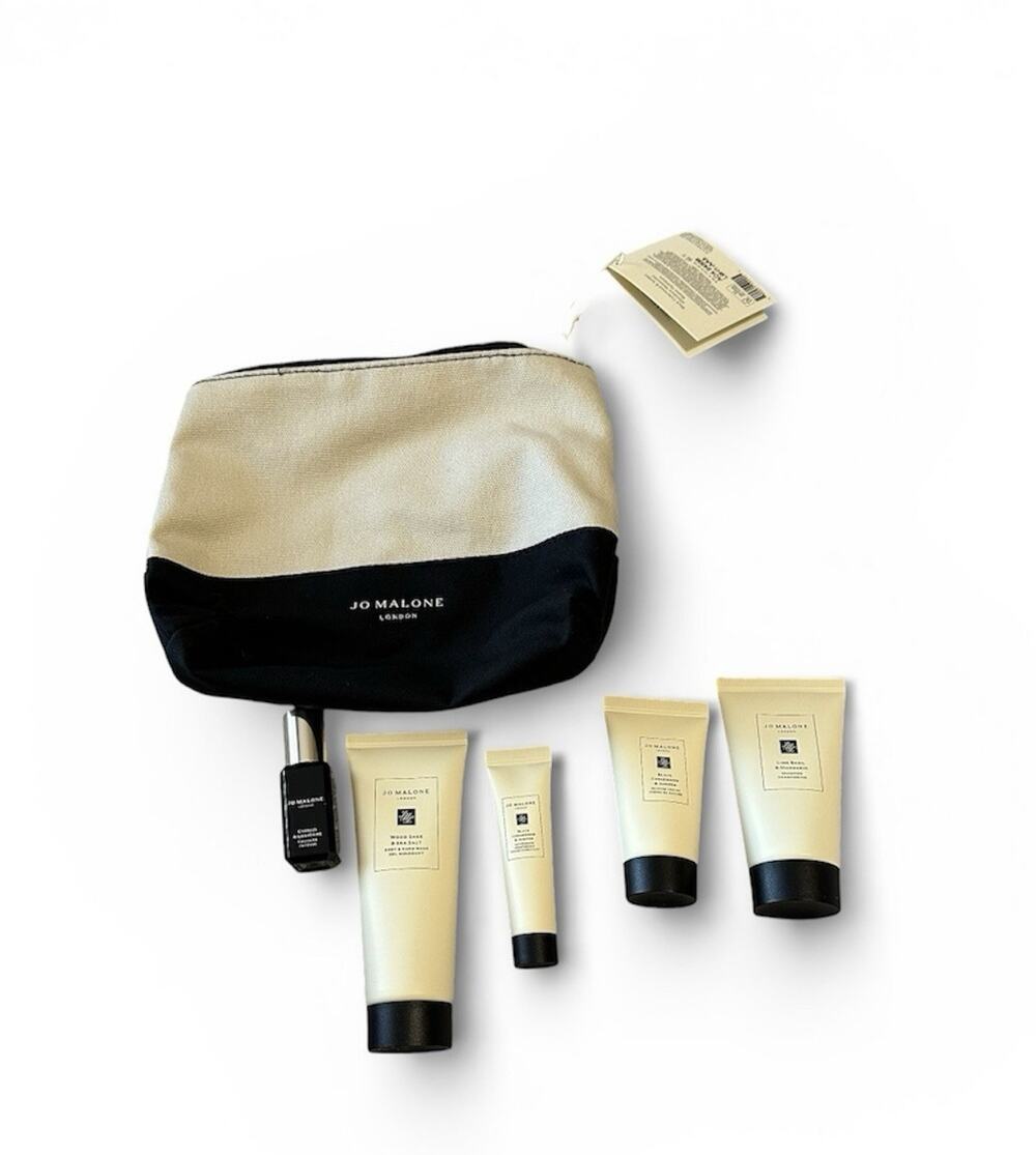 Jo Malone Men’s Grooming Set Cedarwood 6 Pieces Bag Aftershave Shampoo Cologne